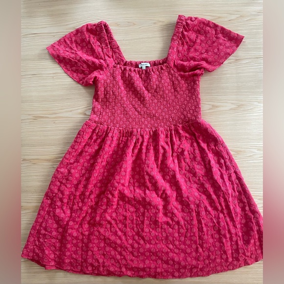 Madewell Lucie Smoked Eyelet Mini Dress size M - Picture 6 of 6